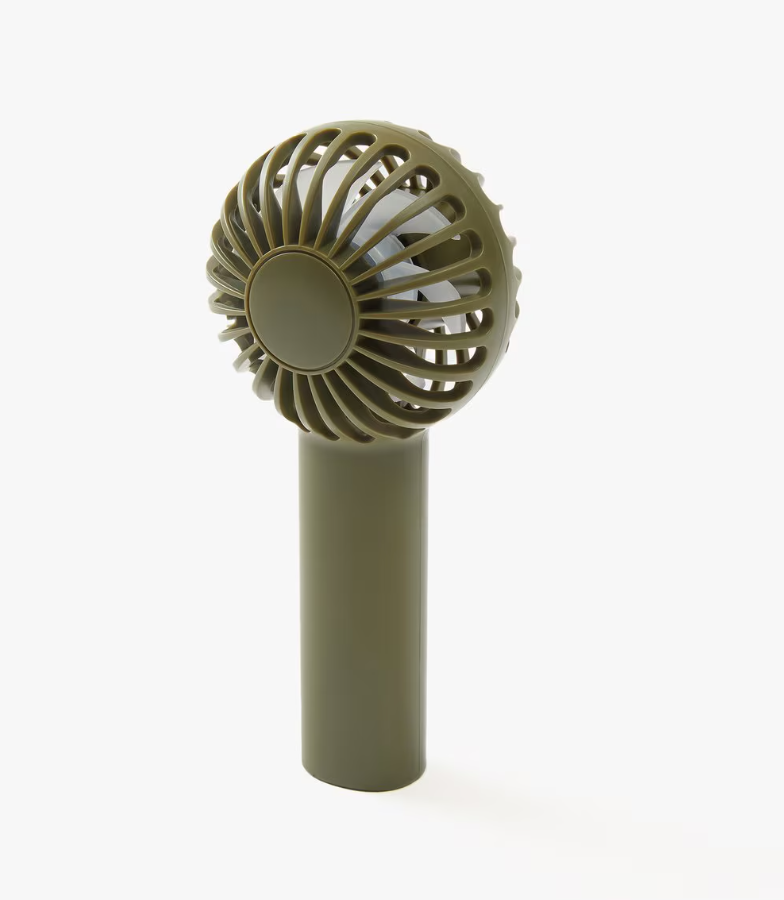 Handy Fan That is Light And Easy To Carry Khaki/Navy/Brick