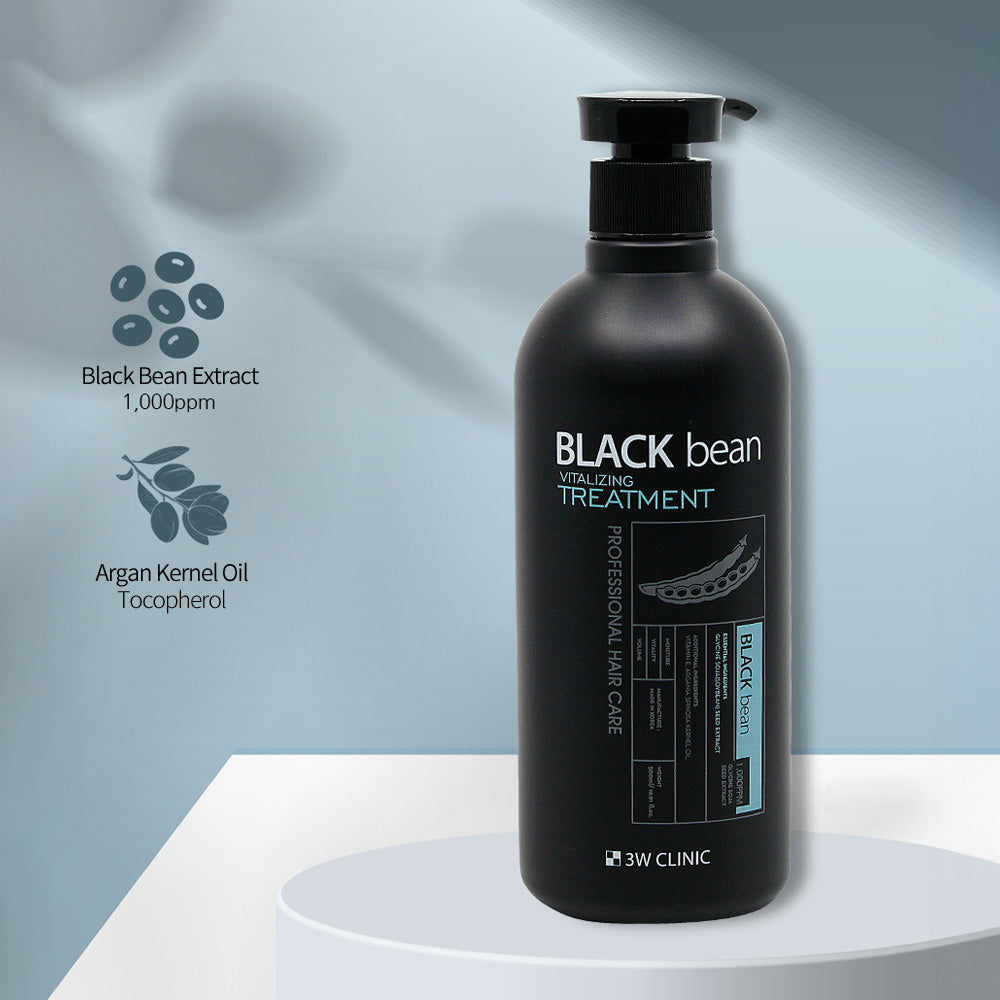 (Mat) 3W CLINIC Black Bean Vitalizing Traitement 500 ml