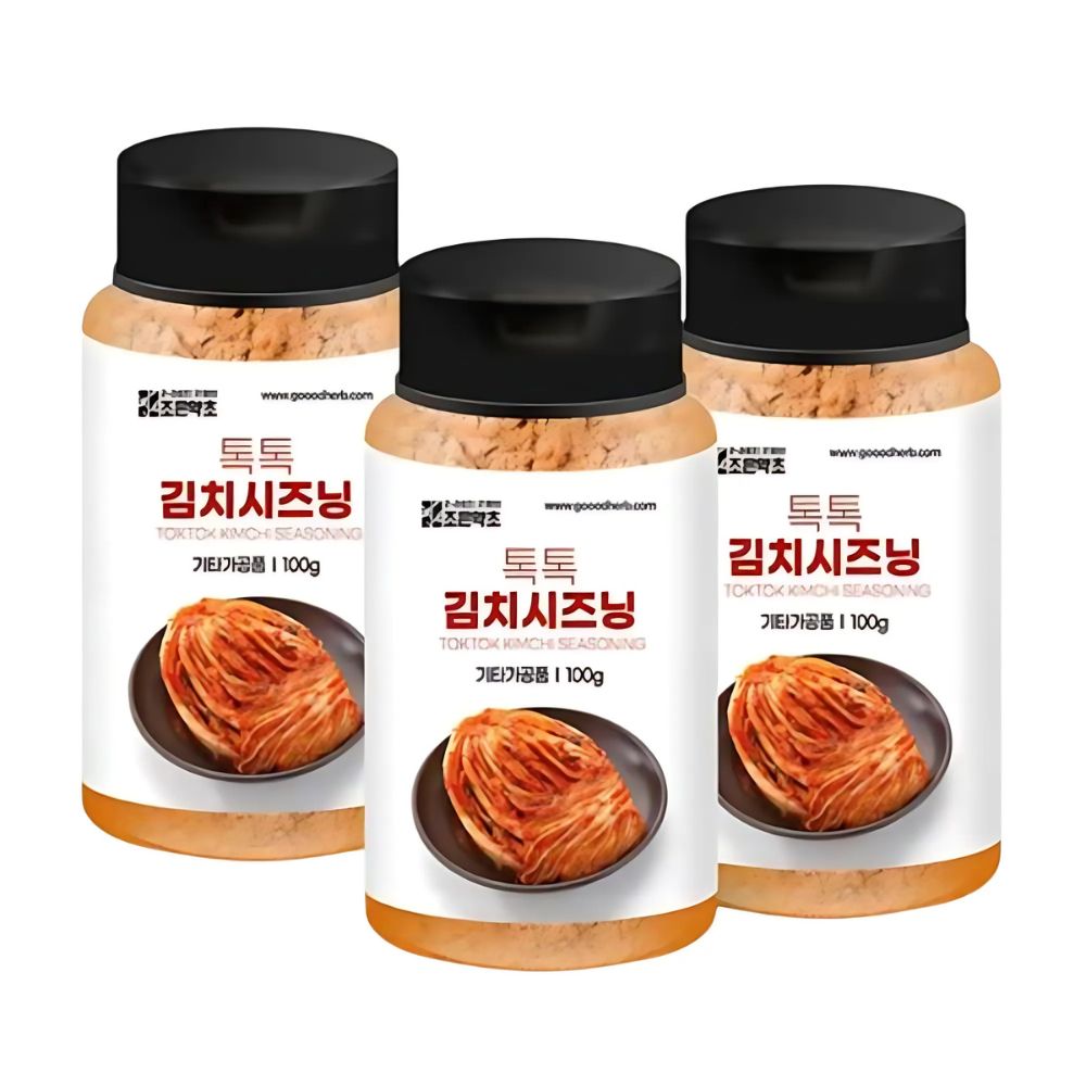 Discover the authentic flavor of Korean kimchi with Goodherb Toktok Kimchi Seasoning (100g x 3ea). This convenient set features a perfect blend of spices, making it easy to create delicious, homemade kimchi. 