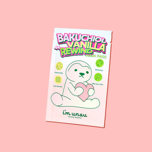 i'm unau Bakuchiol Vanilla Rewind Mask Pack 27ml x 5ea