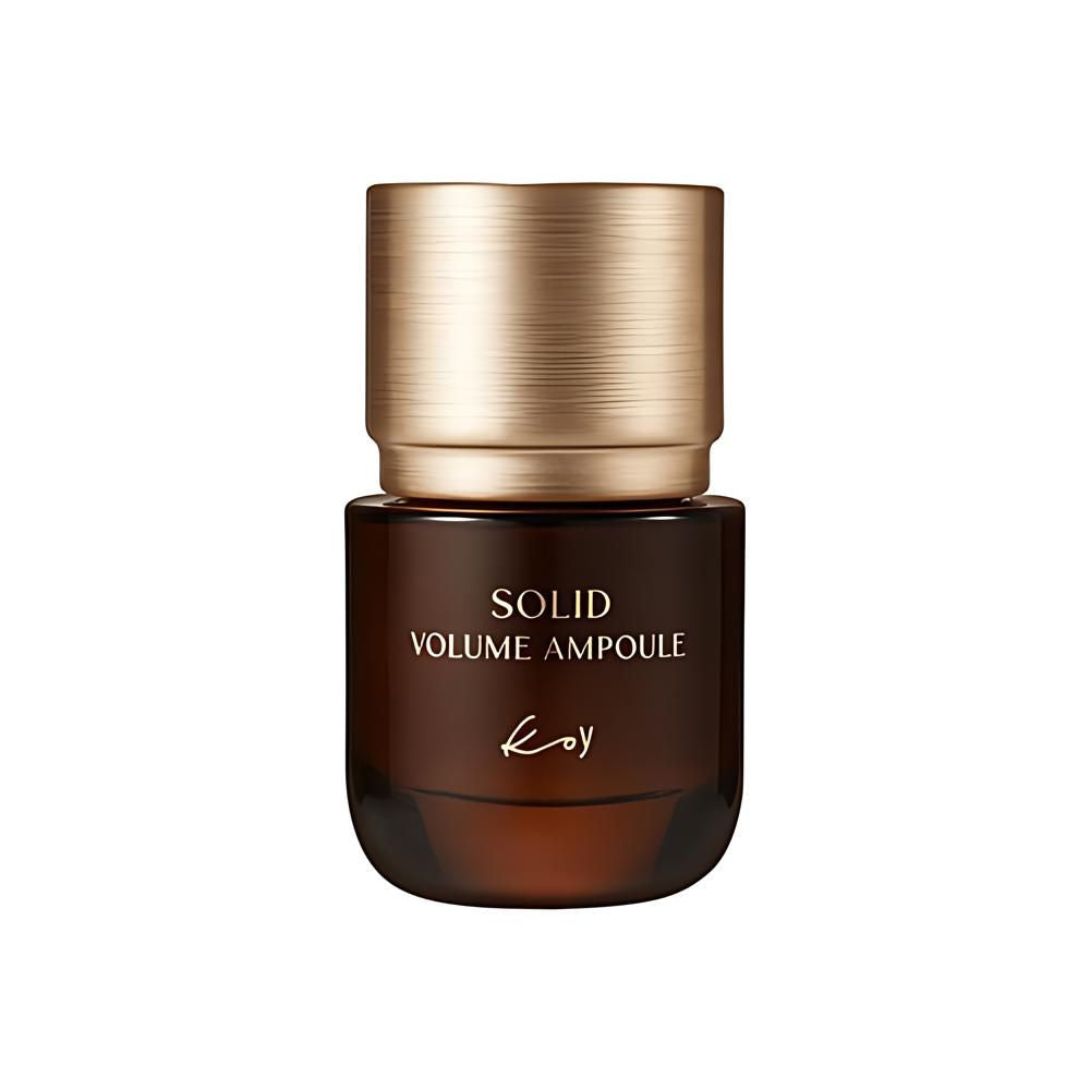 The koy Solid Volume Ampoule 35ml is a concentrated skincare treatment designed to enhance skin volume and elasticity.