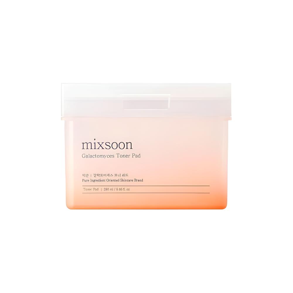 The mixsoon Galactomyces Toner Pad is a skincare product infused with Galactomyces ferment filtrate, known for its powerful skin-nourishing and brightening properties. 