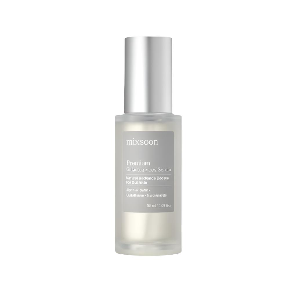 The mixsoon Premium Galactomyces Serum 50ml is a potent serum enriched with Galactomyces ferment filtrate, known for its powerful skin-enhancing properties.