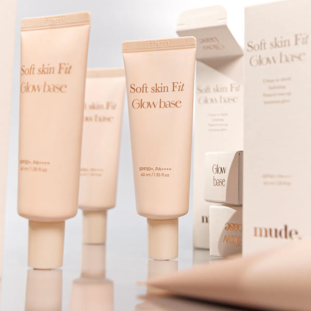 mude. Soft Skin Fit Glow Base SPF50+ PA++++ 40ml