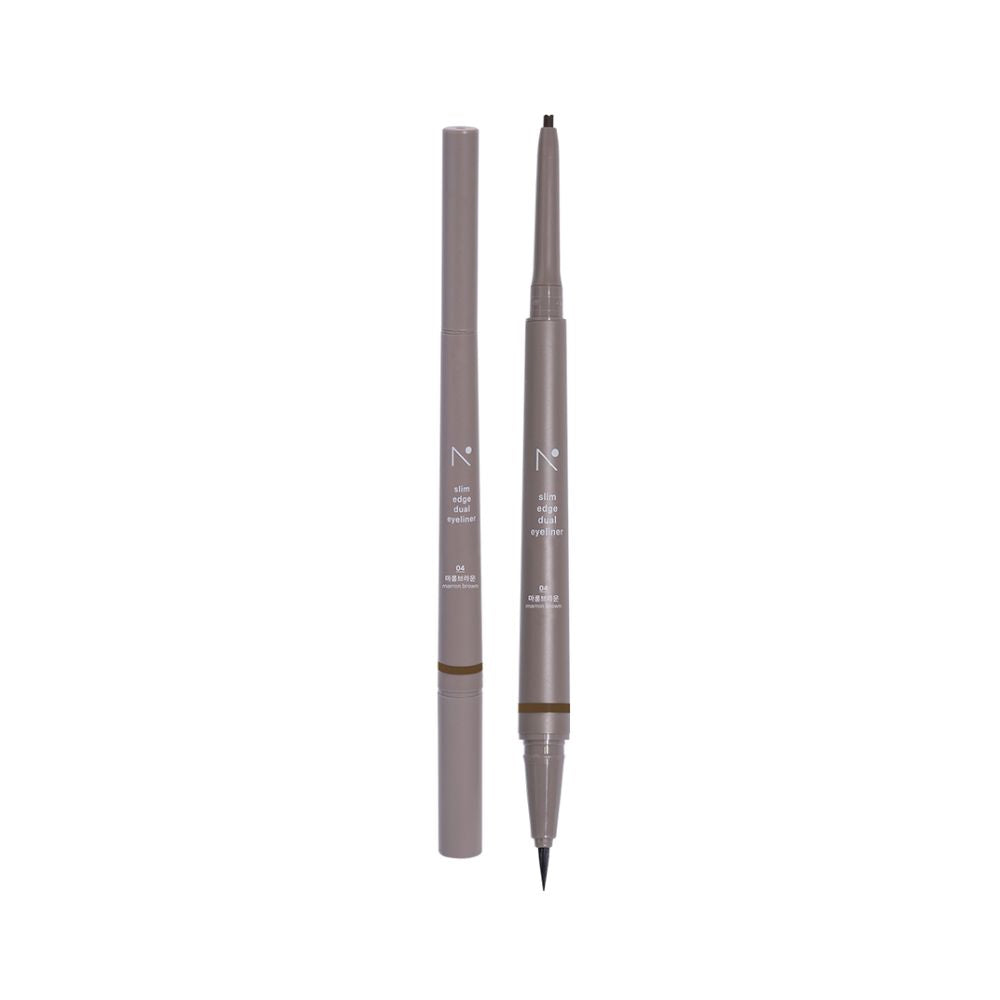 Define your eyes with precision using the nobev Slim Edge Dual Eyeliner