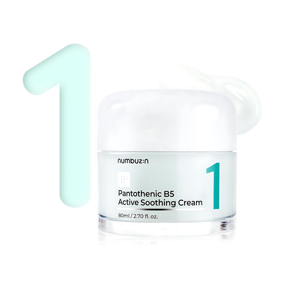 Numbuzin Pantothenic B5 Active Soothing Cream 80ml - a gentle cream for soothing skin, with vitamin B5.