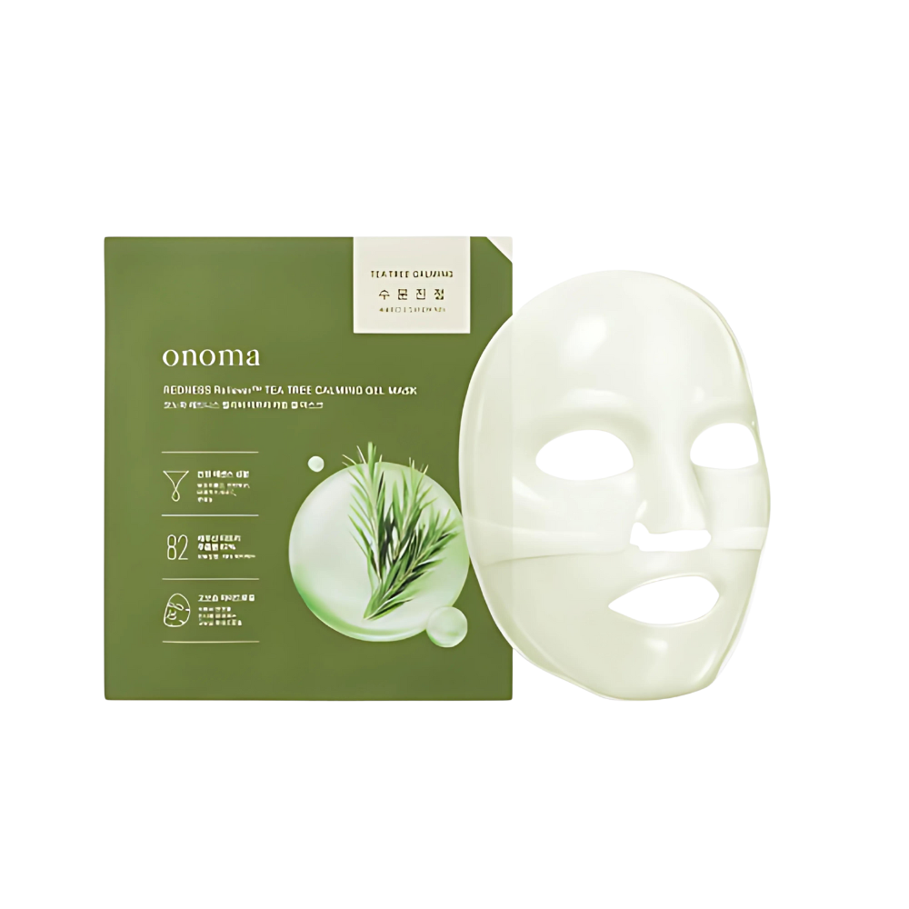 Set of 4+1 Tea Tree Calming Gel Masks to relieve redness and calm the skin.