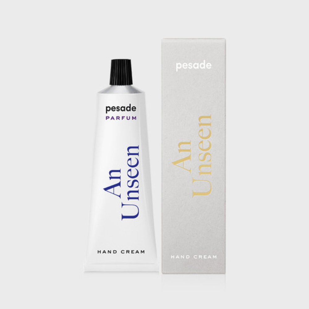  50ml tube of Pesade An Unseen Hand Cream, perfect for restoring moisture and comfort to dry, chapped hands.