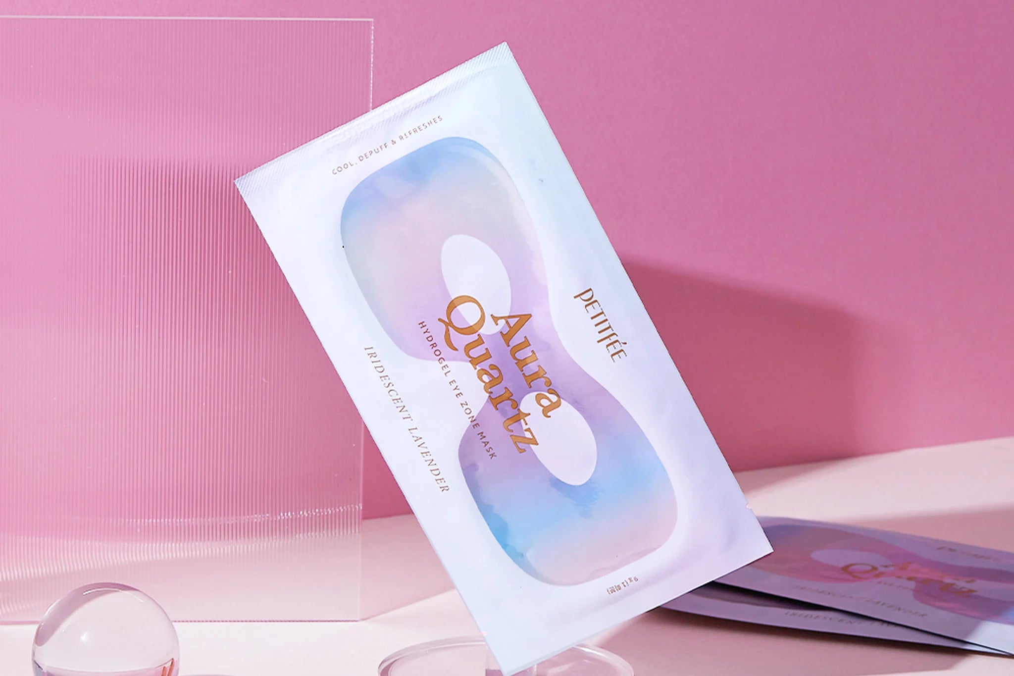 PETITFEE Aura Quartz Hydrogel Eye Zone Mask Iridescent Lavender 1EA - DODOSKIN