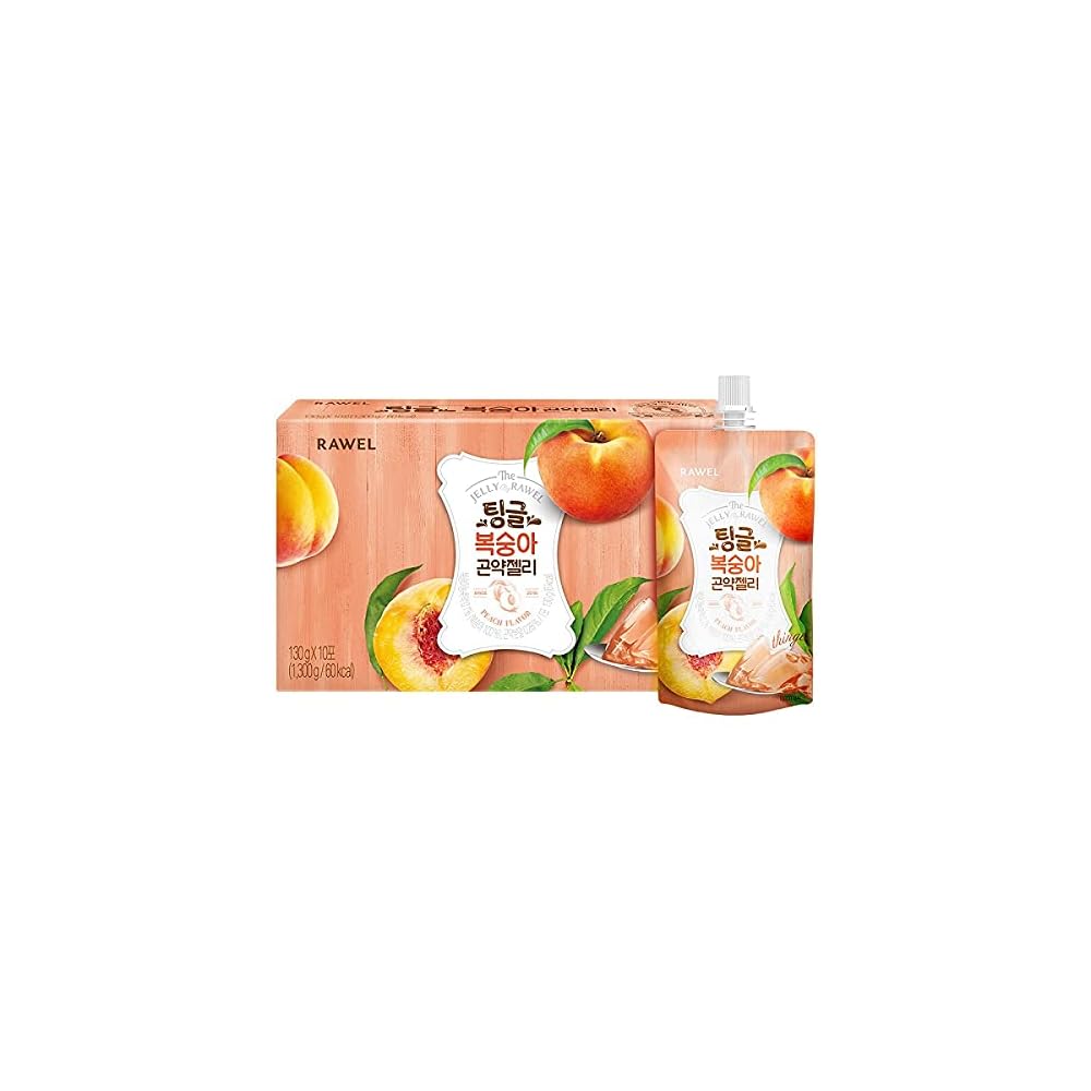 RAWEL Konjac Jelly Peach 10ea*130g - DODOSKIN