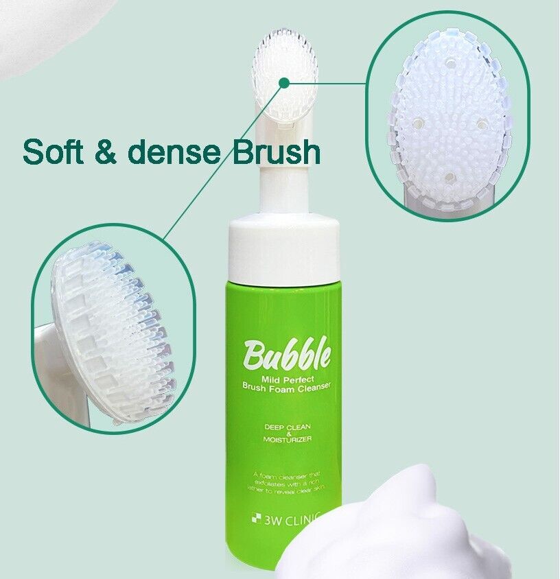 (Matt) 3W CLINIC Mild Perfect Bubble Brush Foam Cleanser 150ml - DODOSKIN