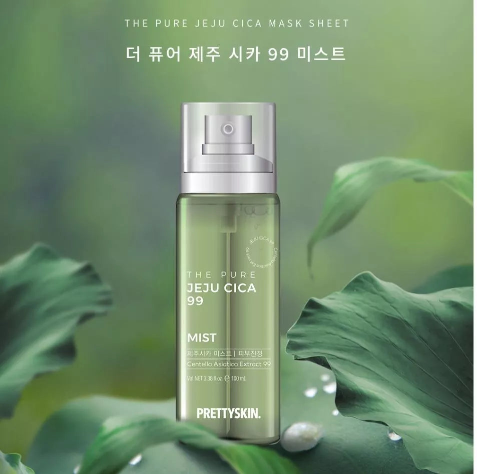 Pretty skin The Pure Jeju Cica 99 Mist 100ml - DODOSKIN