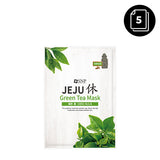 SNP Jeju Rest Green Tea Mask 22ml * 5ea