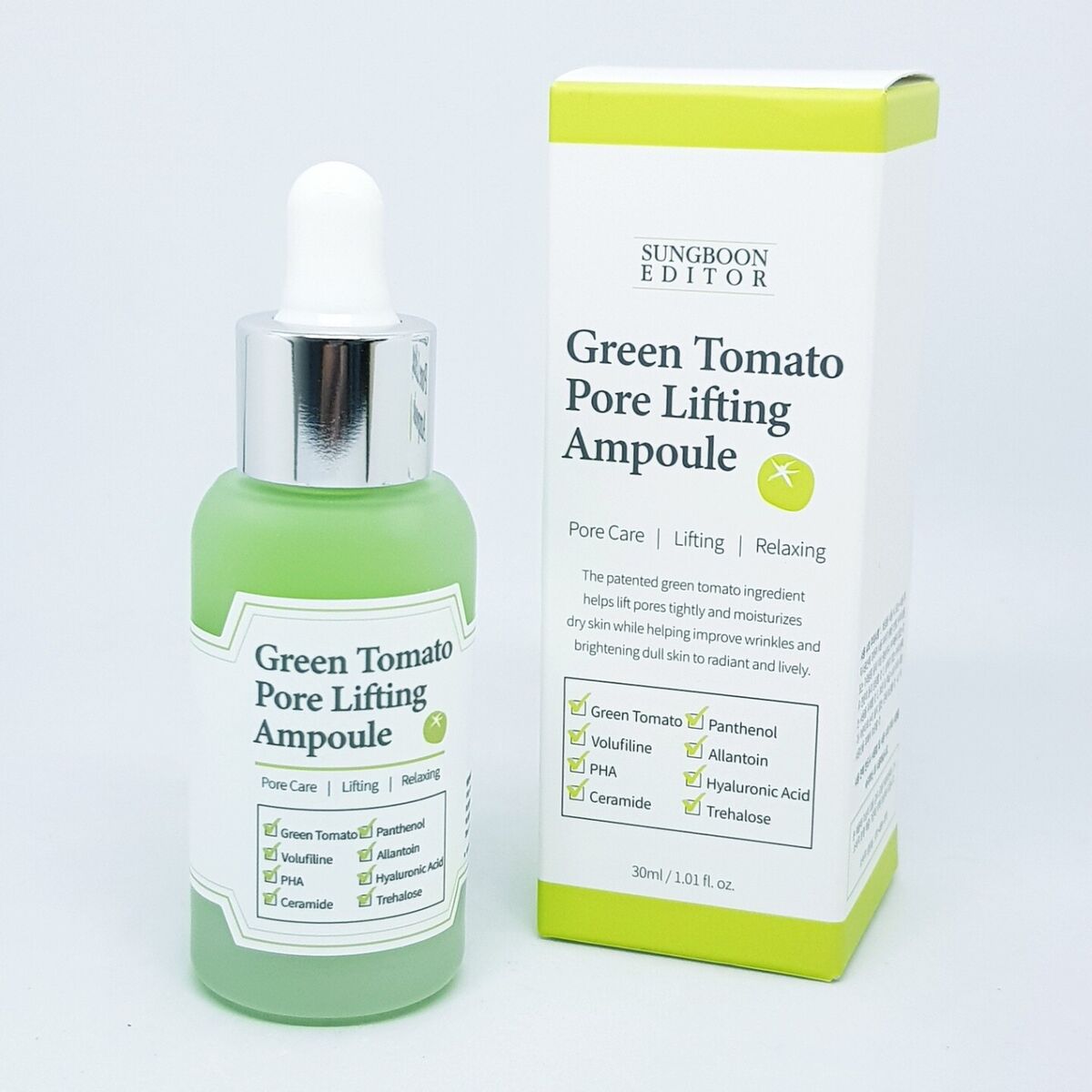 SUNGBOON EDITOR Green Tomato Pore Lifting Ampoule+ 30ml - DODOSKIN