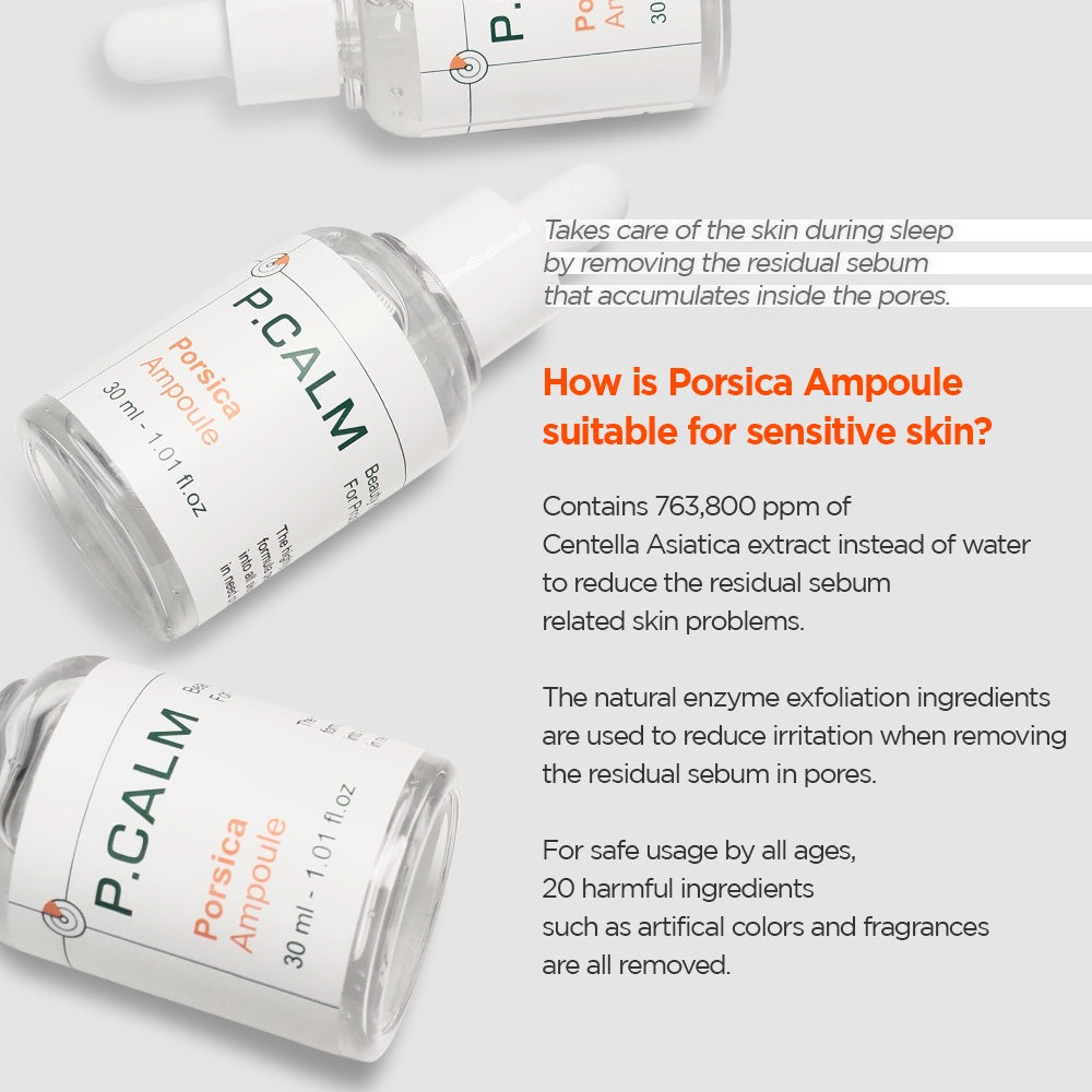 P.CALM Porsica Ampoule 30ml - DODOSKIN