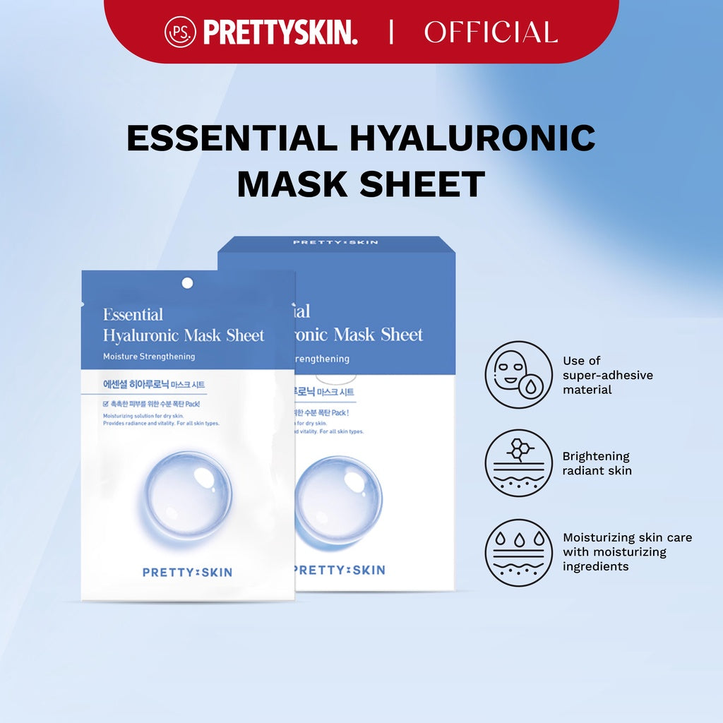 Pretty skin Essential Hyaluronic Mask Sheet 25ml * 10pc - DODOSKIN