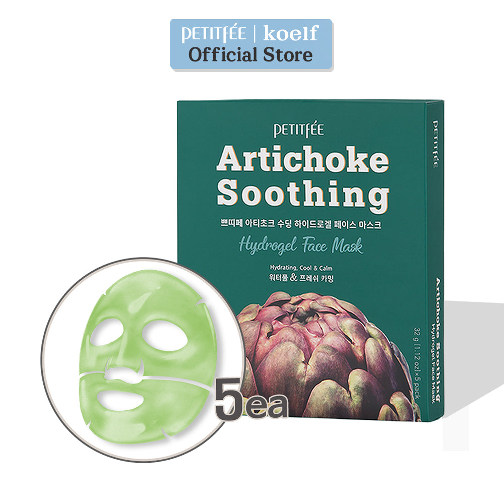 PETITFEE Artichoke Soothing Hydrogel Face Mask 5ea - DODOSKIN