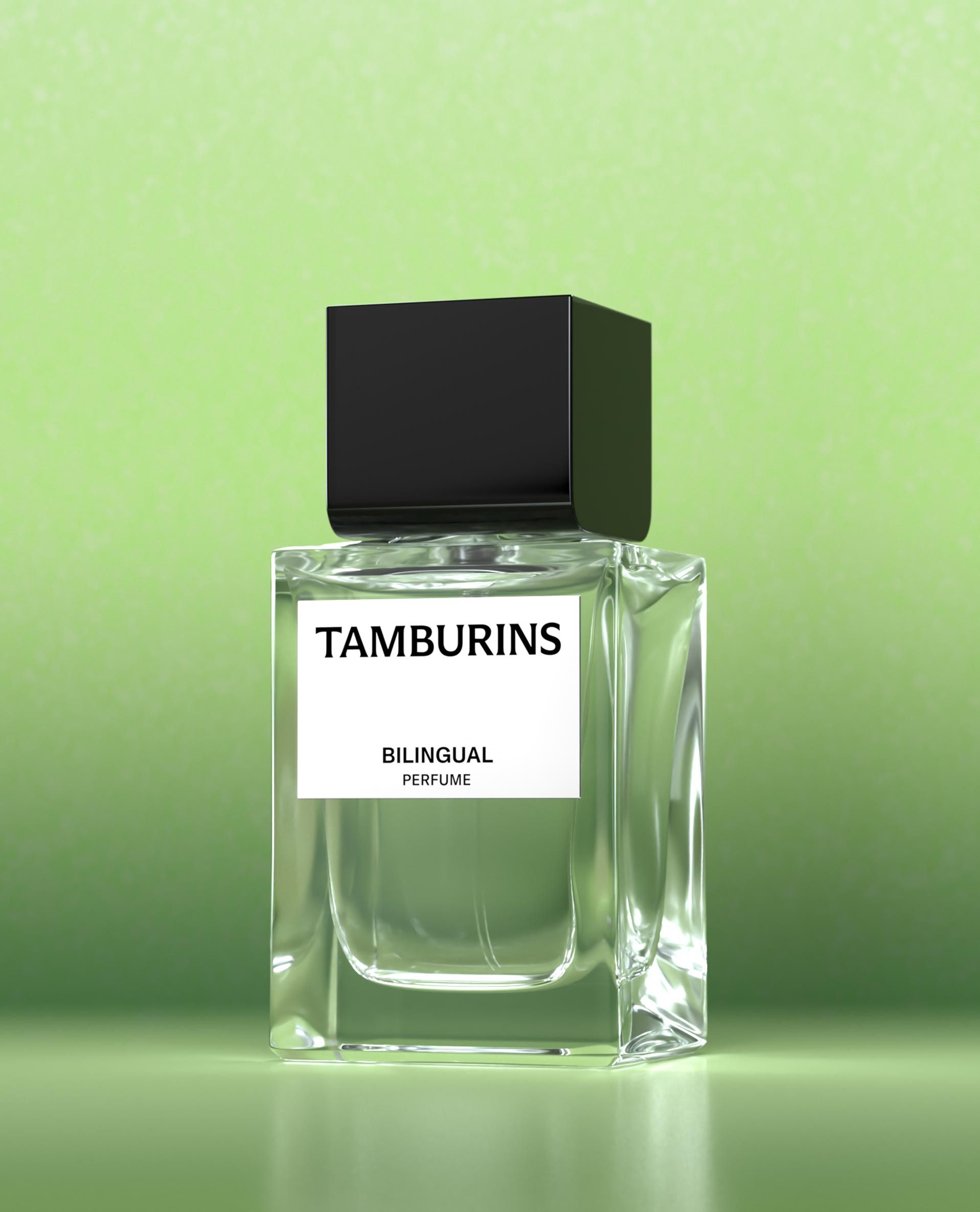  #Bilingual 50ml TAMBURINS Perfume in elegant bottle.