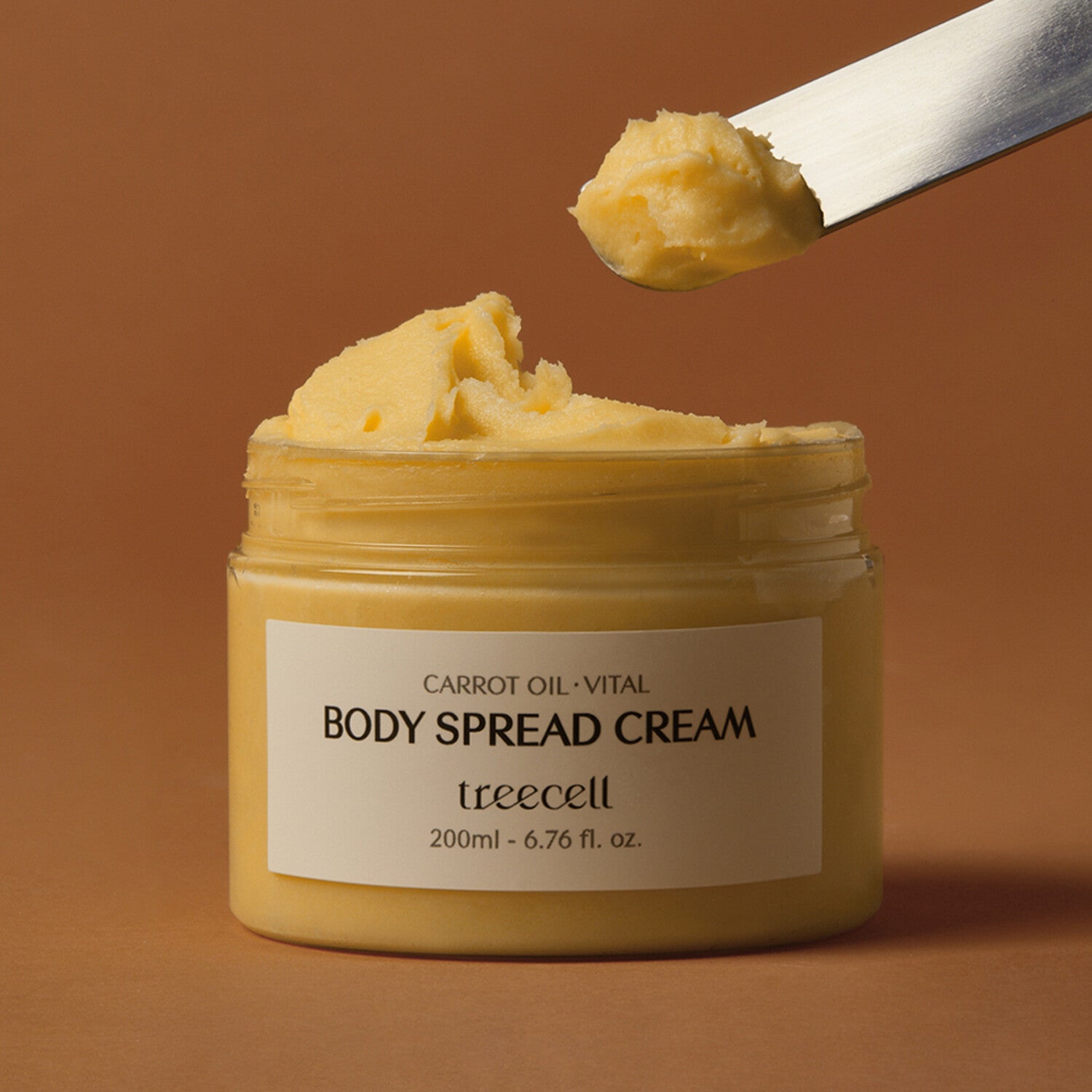 Body Spread Cream 200ml from Treecell, ideal for moisturizing and enhancing skin texture and hydration.