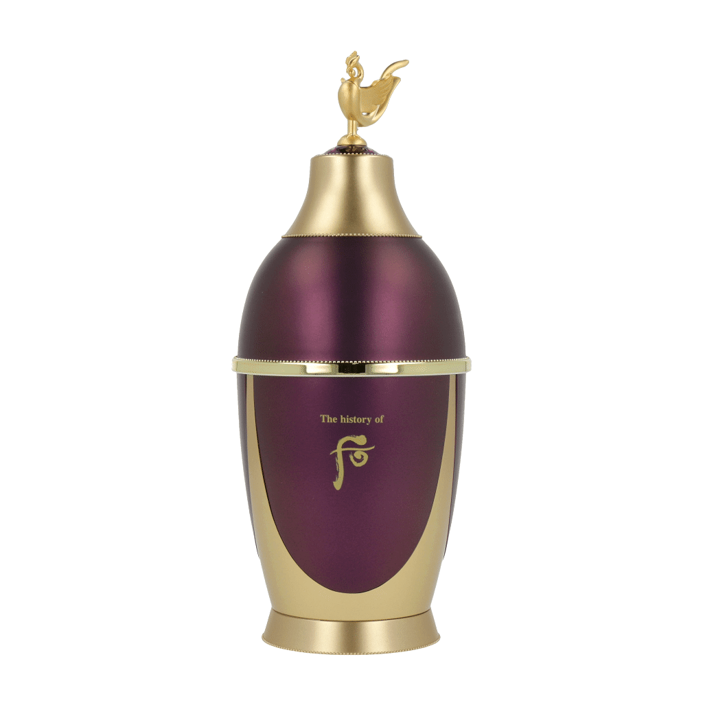 Luxurious The history of whoo Hwanyu Jinaek Essence 50ml bottle, featuring elegant gold details.