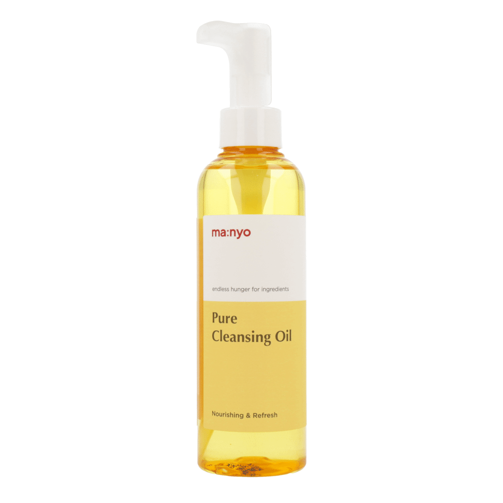 200ml bottle of MANYO FACTORY Pure Cleansing Oil for gentle cleansing.