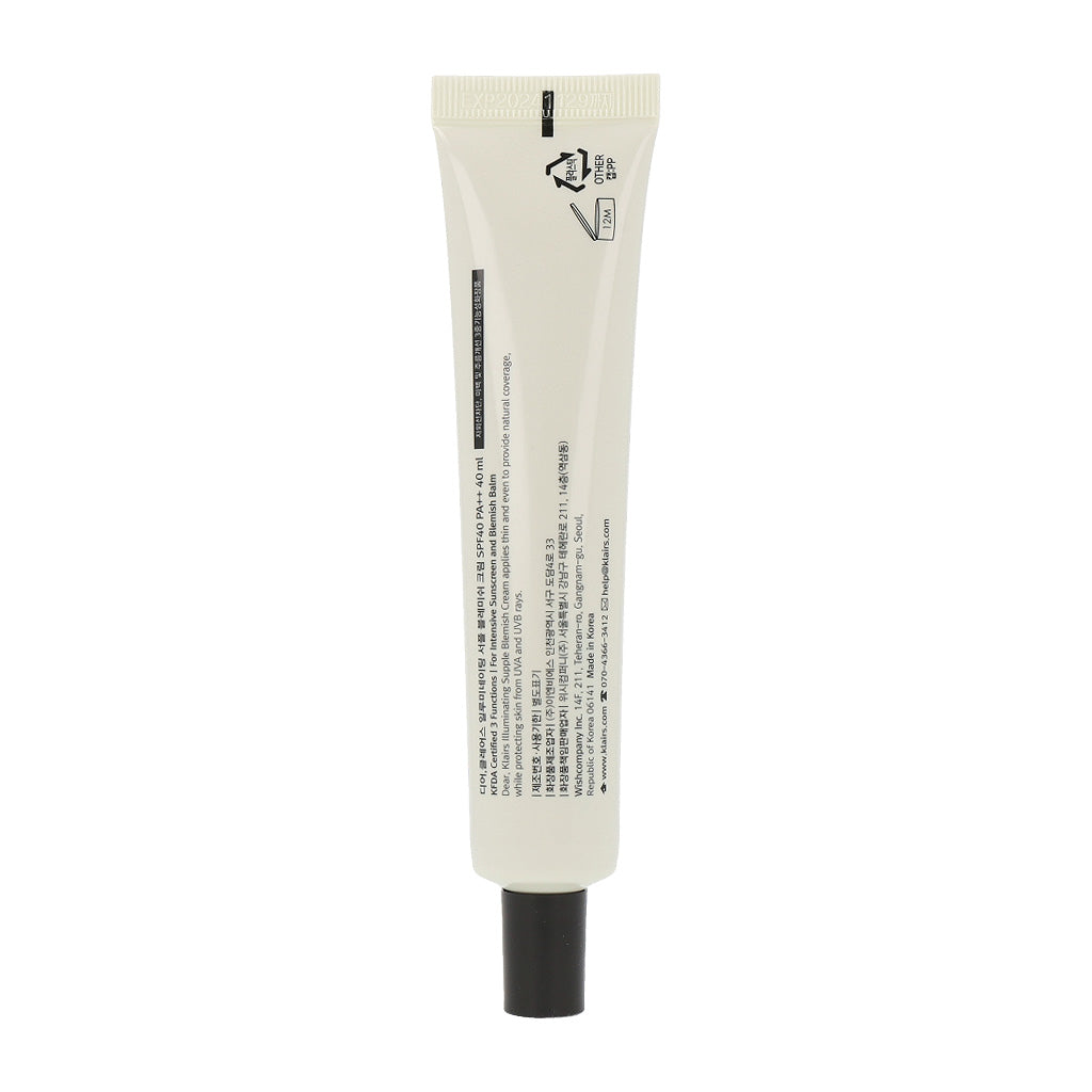 Klairs Illuminating Supple Blemish BB Cream SPF40 PA++ 40ml - Dodoskin