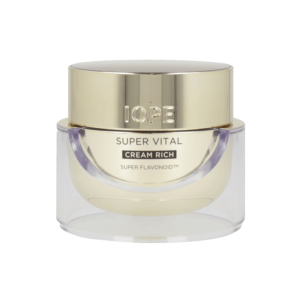 IOPE Super Vital Cream Rich 50ml - a potent cream for rejuvenating and hydrating the skin.