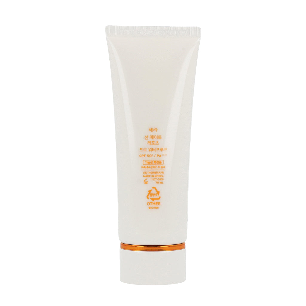 HERA Sun Mate Leports Pro Waterproof SPF50+ PA++++ 70ml - your go-to sunscreen for long-lasting protection.
