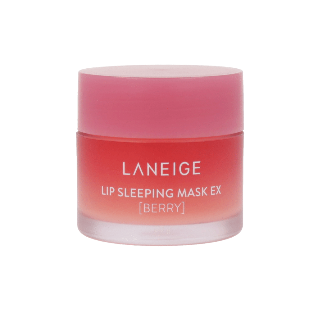 LANEIGE Lip Sleeping Mask in Berry, a 20g jar of lip treatment for moisturizing and softening lips while you sleep.