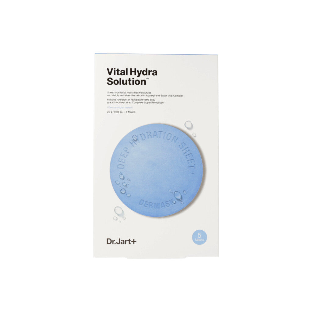 [US Exclusive] Dr.Jart+ Dermask Water Jet Vital Hydra Solution Face Mask Sheet 25g X 5ea - Dodoskin