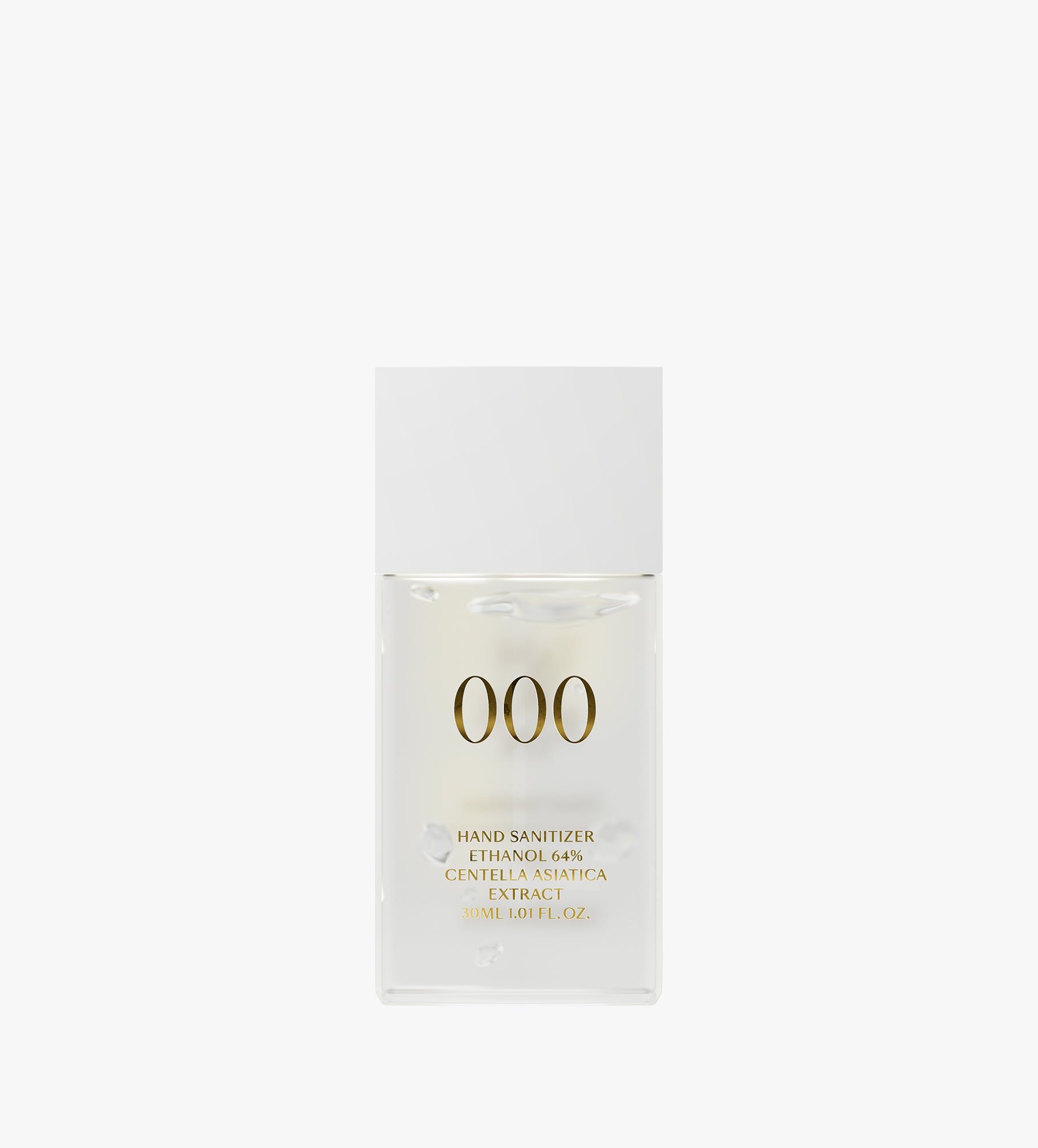 A 30ml bottle of TAMBURINS Hand Perfumed Sanitizer Gel #000 on a white surface.