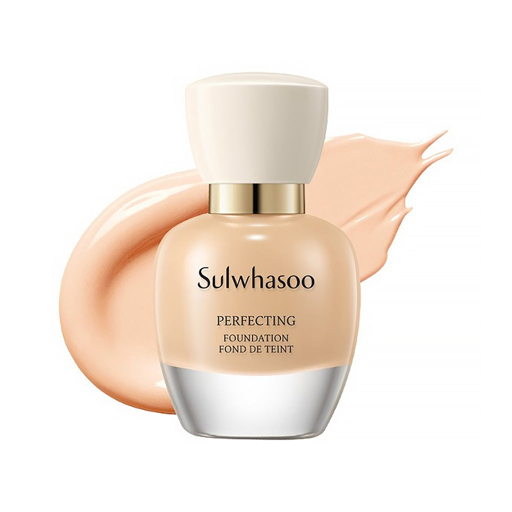 Sulwhasoo Perfecting Foundation Fluid Foundation SPF 15, 35ml (17N), offers radiant skin with sun protection.