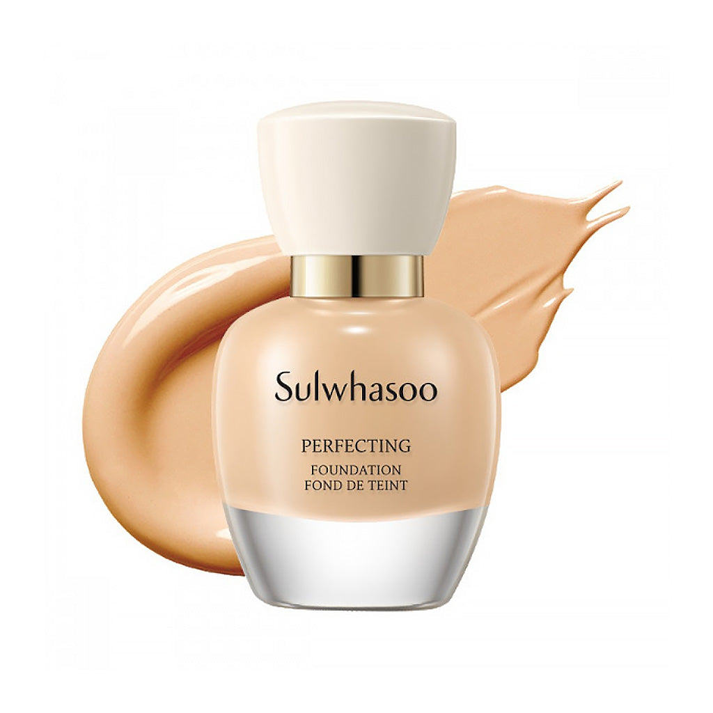Sulwhasoo Perfecting Foundation Fluid Foundation SPF 15, 35ml (21N), gives a flawless finish with SPF protection.