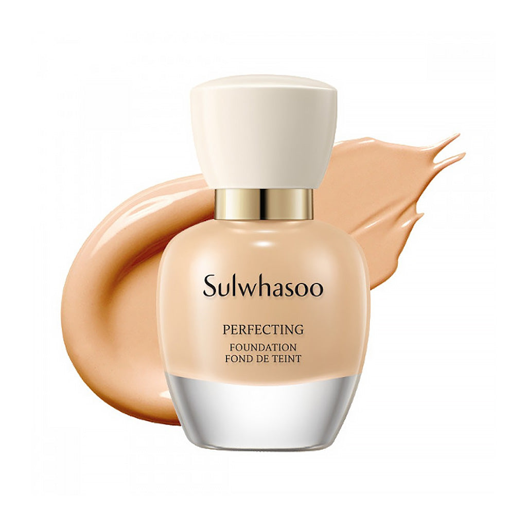 Sulwhasoo Perfecting Foundation Fluid Foundation SPF 15, 35ml (23N), for radiant skin and sun protection.